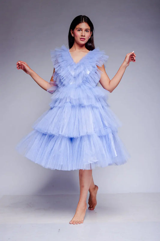 Crater Tulle Dress